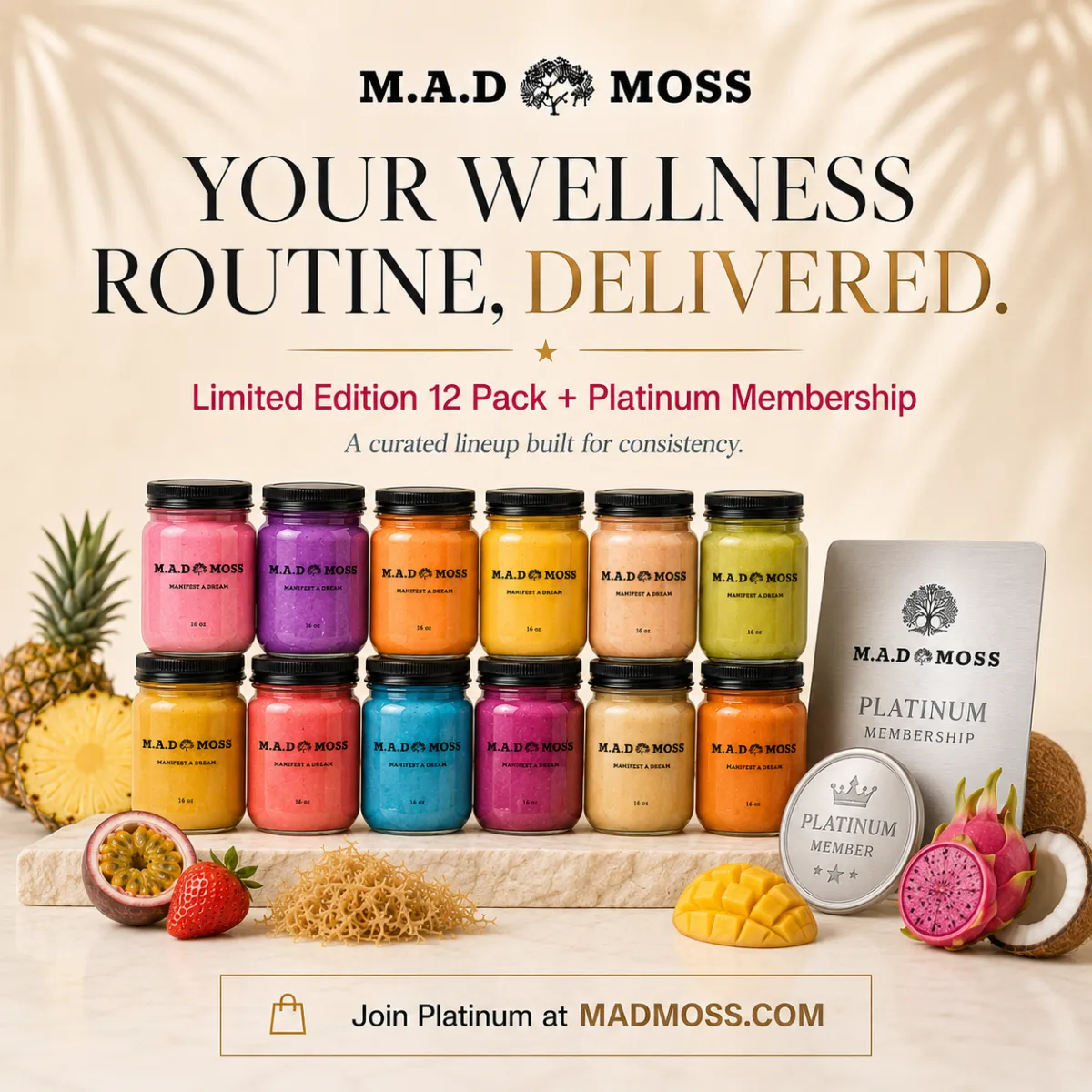 M.A.D MOSS Limited Edition 12 Pack with Platinum Membership